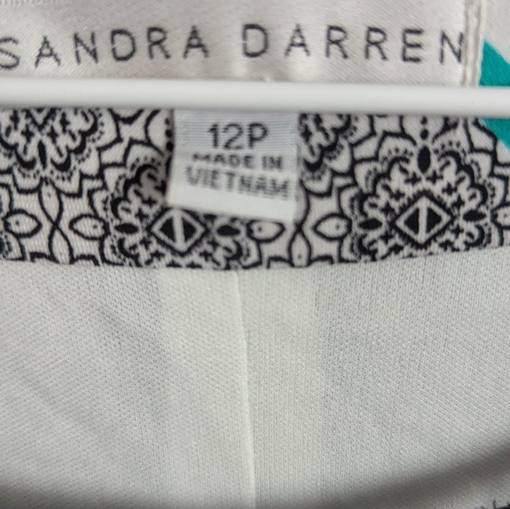 Sandra Darren Geometric Patterned Sleeveless Dress - image 6